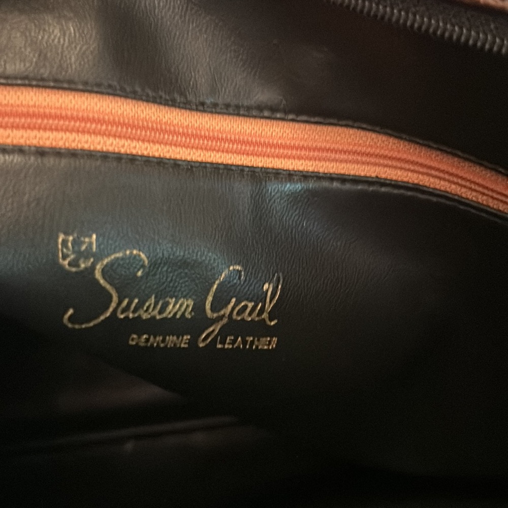 Susan Gail Black/Metallic Leather and Multi Textured Vintage Leather Bag - Picture 14 of 14